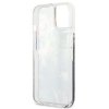 Guess GUHCP13SLFLSB iPhone 13 mini 5,4niebieski/blue hardcase Flower Liquid Glitter